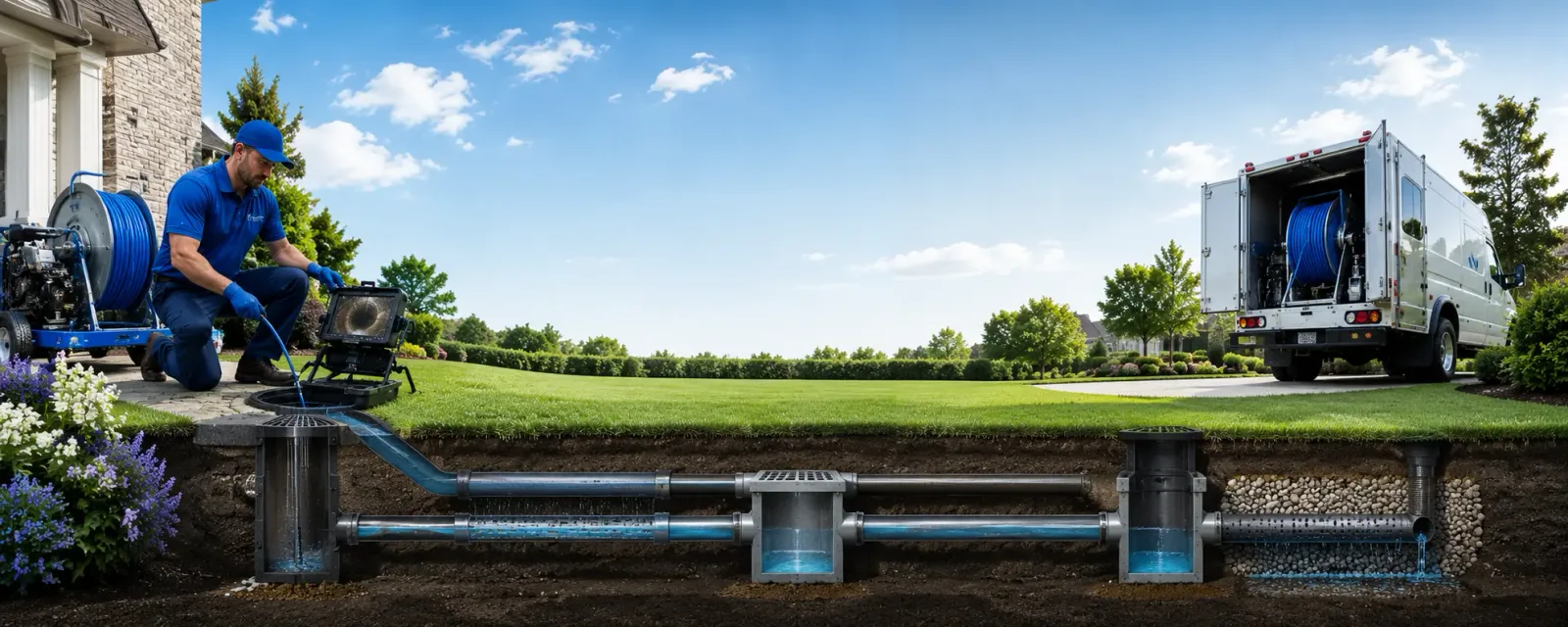 Outdoor drain cleaning information for Zenda, WI